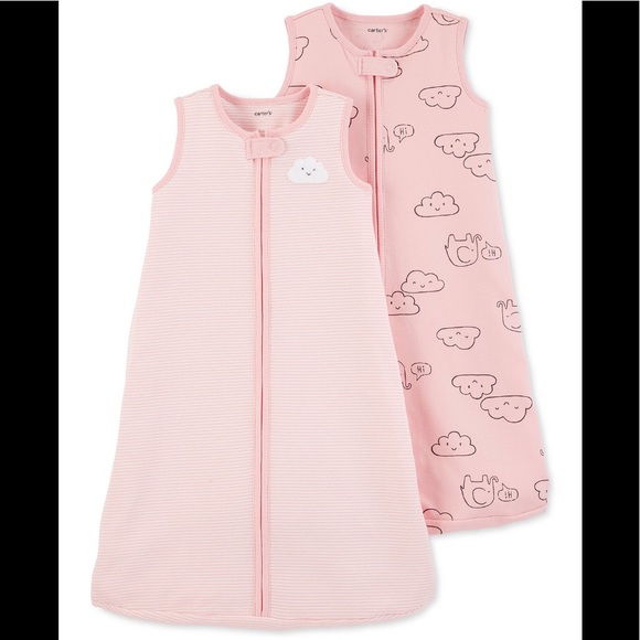 🛍60% OFF! NWT Carter’s 2 pk Sleep Sacks Size 0-3M - Picture 2 of 7